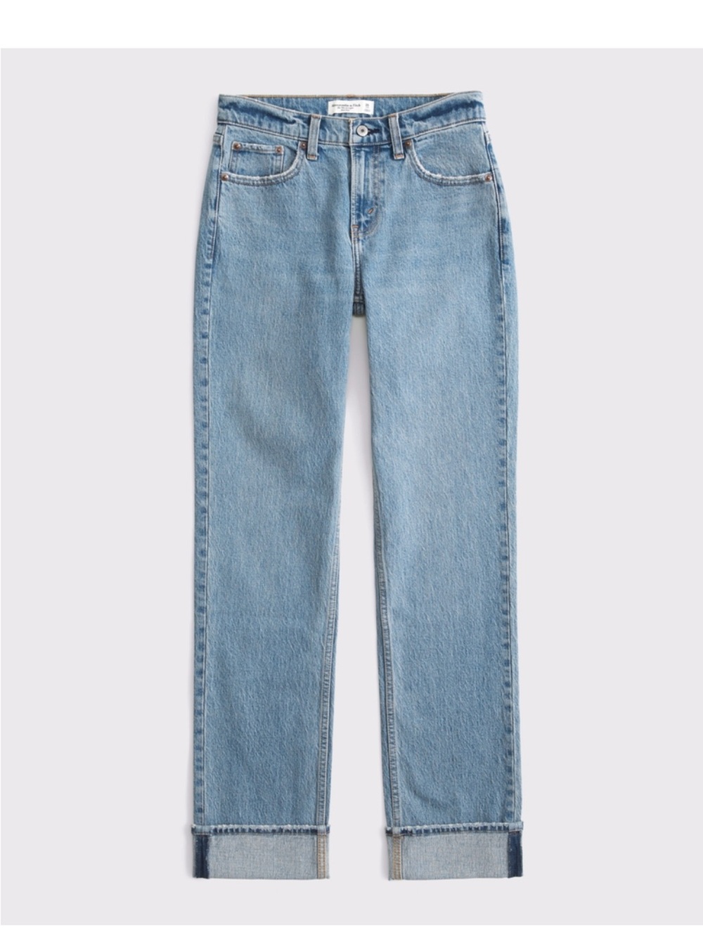 Abercrombie & Fitch Light Blue Straight-Leg Jeans